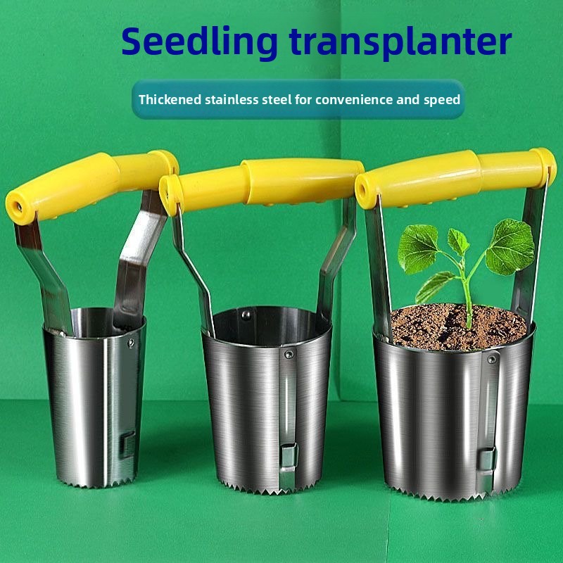 Stainless steel seedling trans - đánh giá và giá Vegetable Transplanter