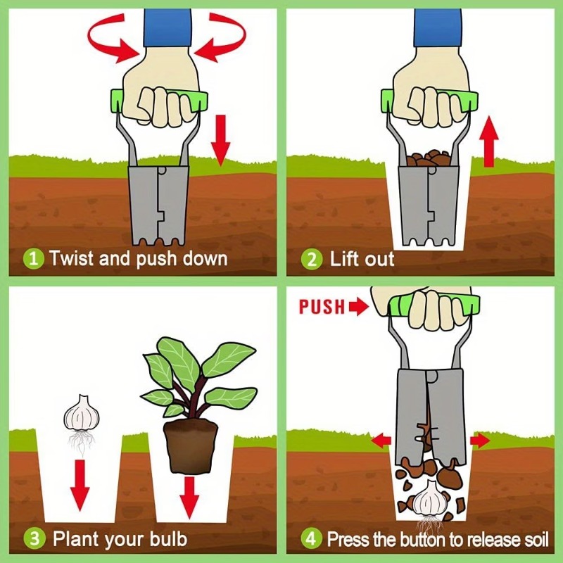 1-5PCS Handle Seedling Transpl - đánh giá và giá Vegetable Transplanter